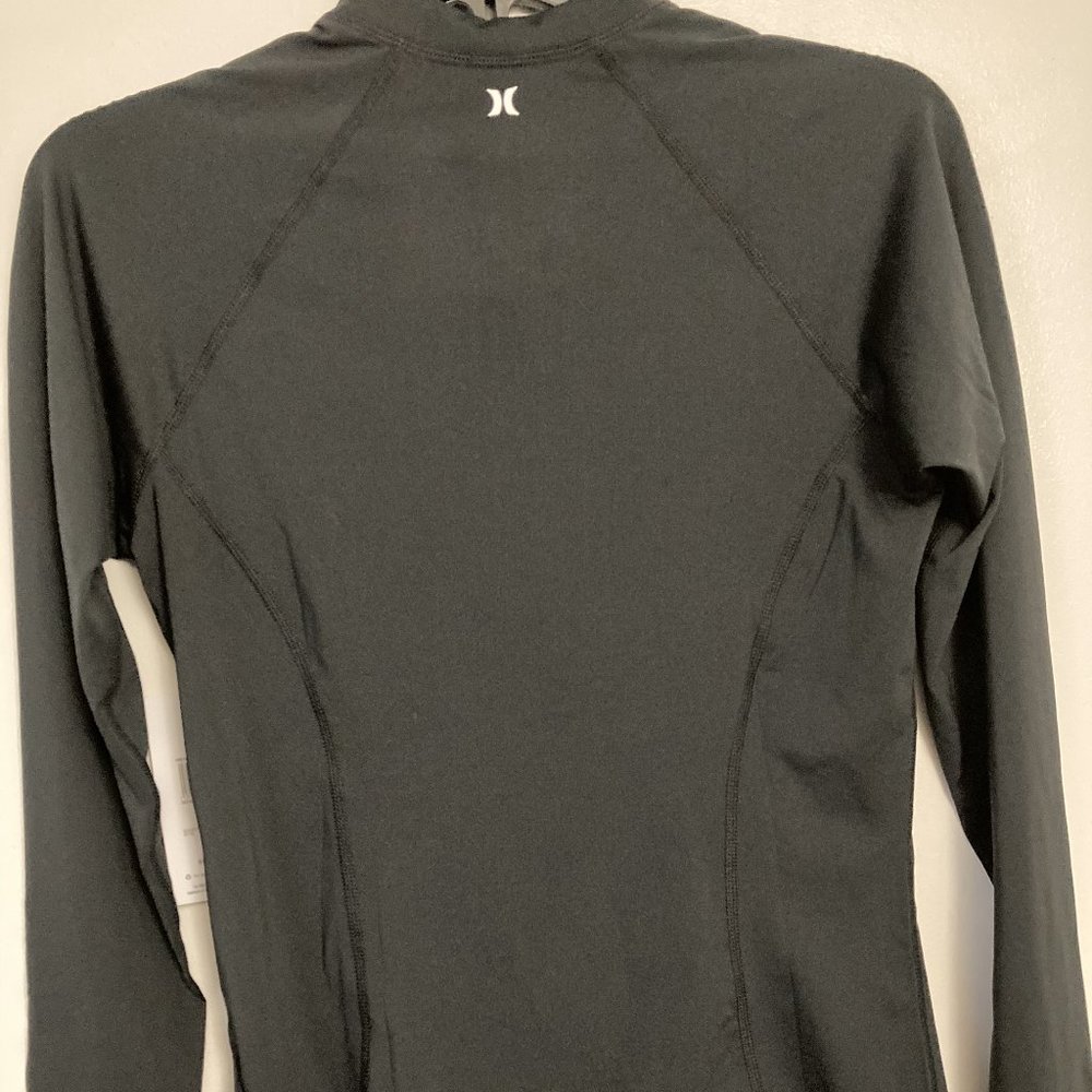 Hurley Womens Standar Rash Guard Top Size S Black New